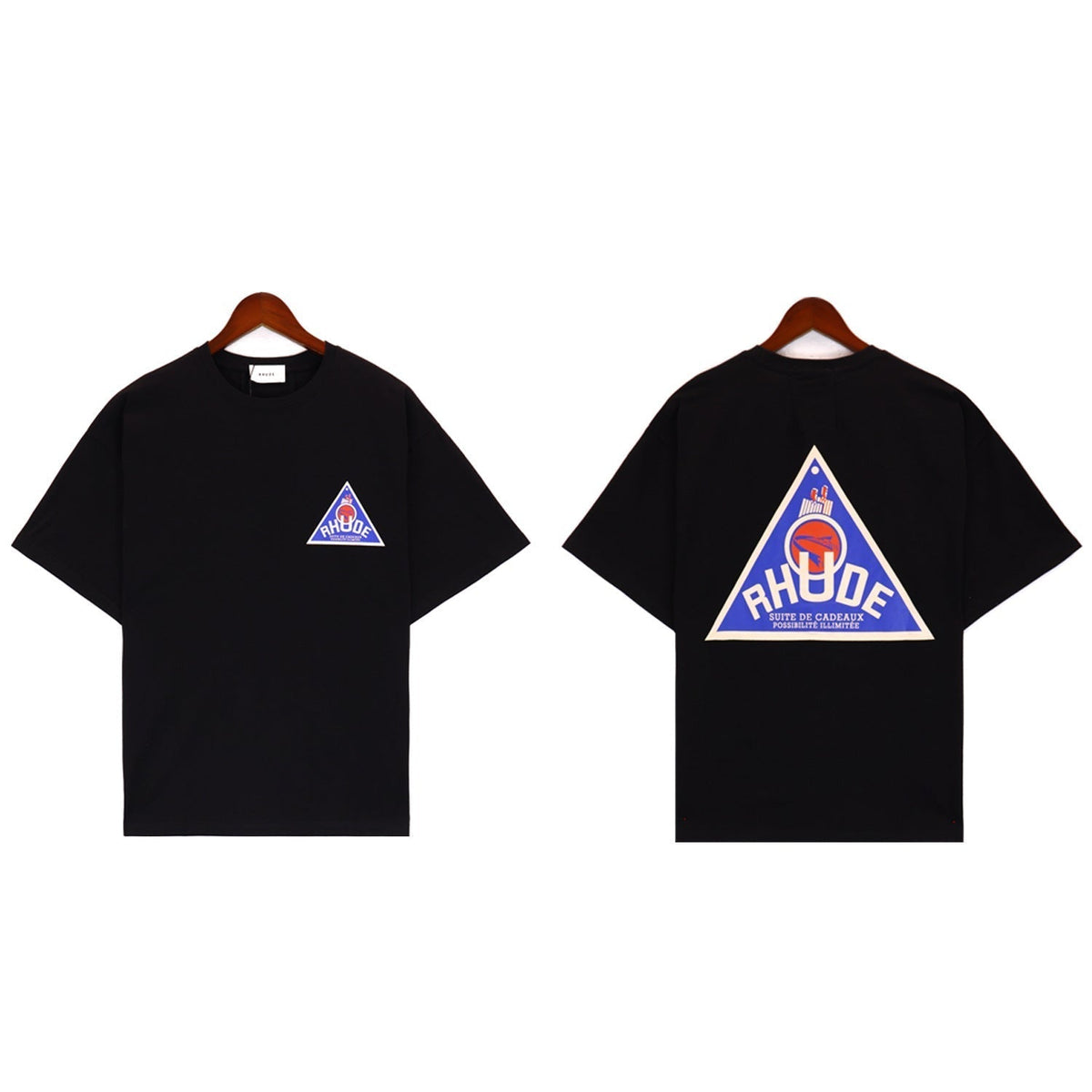 Rhude T-shirt Micro Label Alphabet Slogan Pattern Printed Short Sleeve T-shirt