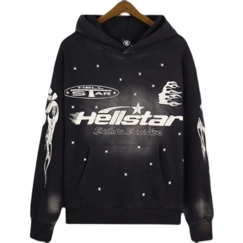 Hellstar Hoodie Retro Distressed Loose
