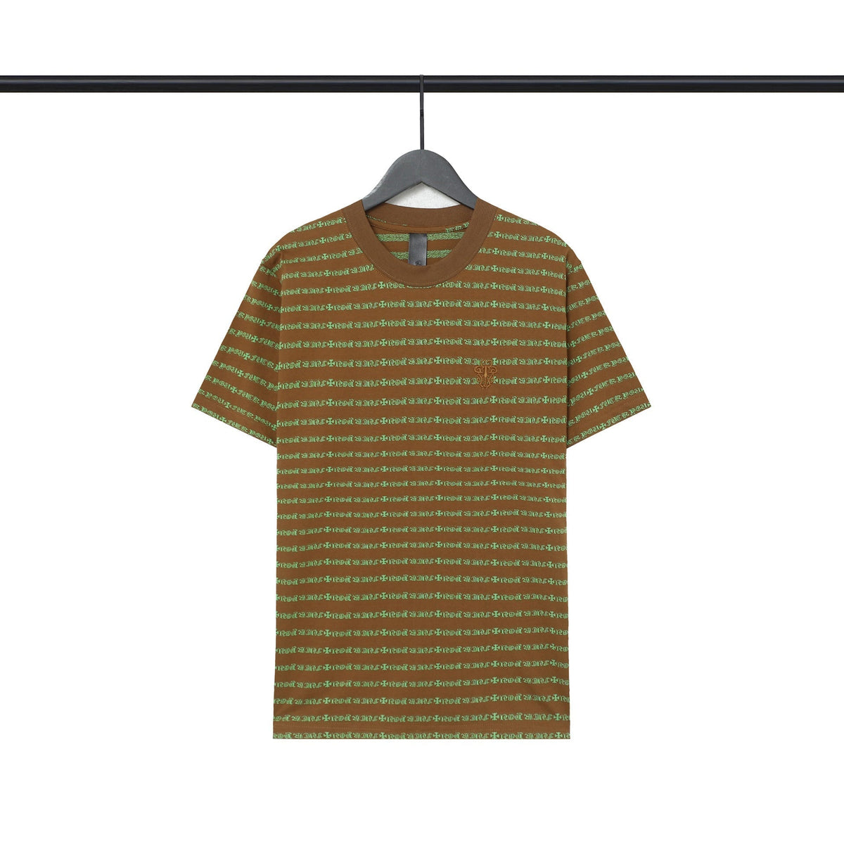 CHH Chrome Heart T Shirts Poison Home Stripe Jacquard Embroidery Short Sleeve Couple T-Shirt