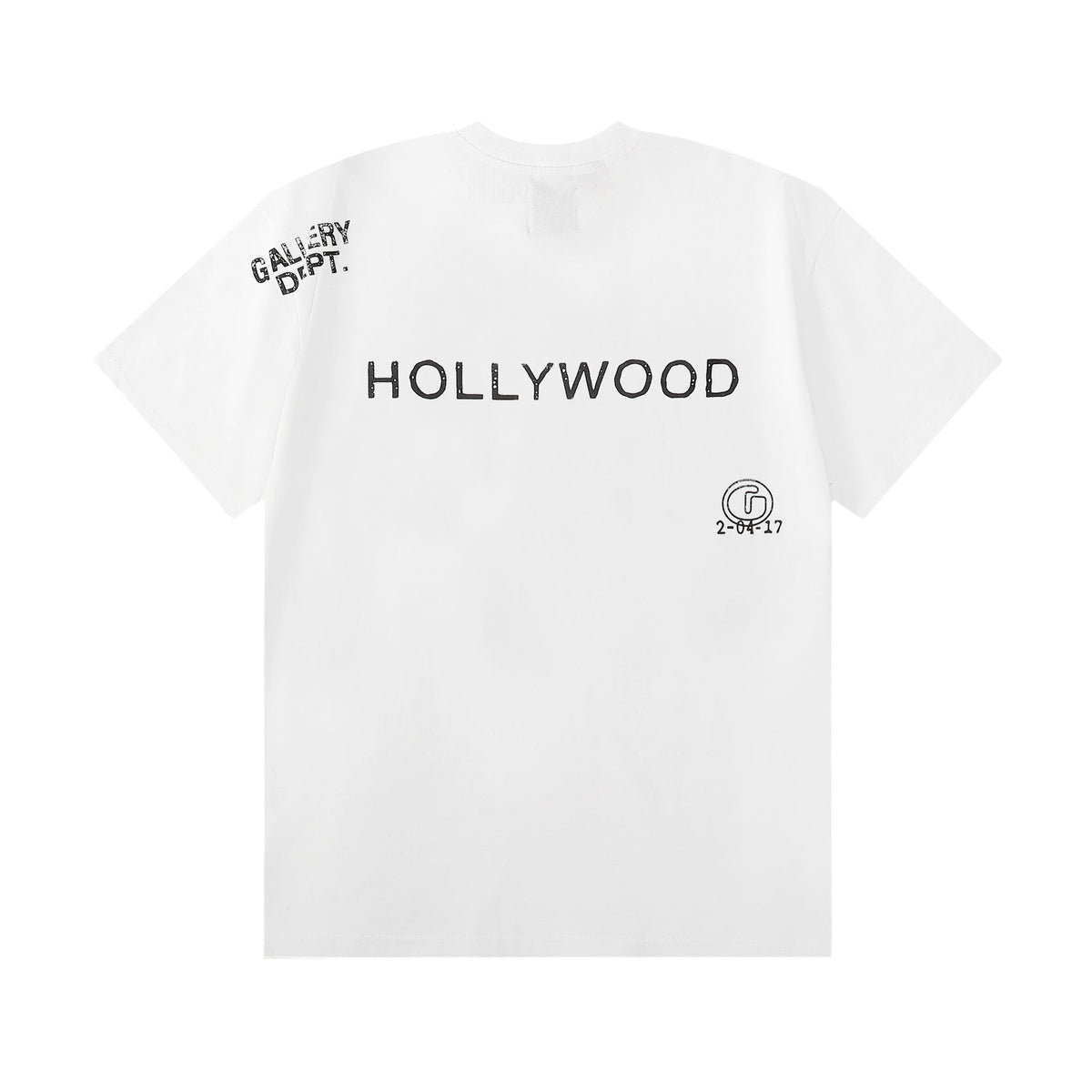 Gallery Dept T-Shirt Alphabet Slogan Printed Retro Washed Short Sleeve T-Shirt