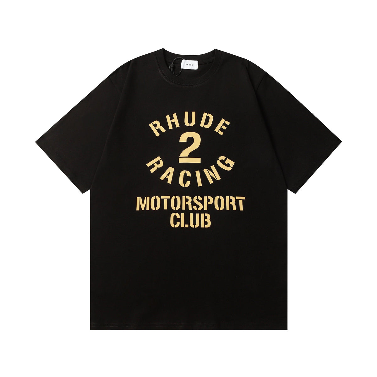 Rhude T-shirt Racing Club Alphabet Slogan Printed Short Sleeve T-shirt