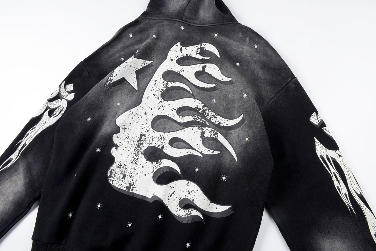 Hellstar Hoodie Vintage Distressed