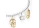 Philipp Plein 3D $kull Crystal Cable Chain Bracelet Two Tone