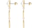 Philipp Plein Hexagon Lux Crystal Dangle Earrings Gold