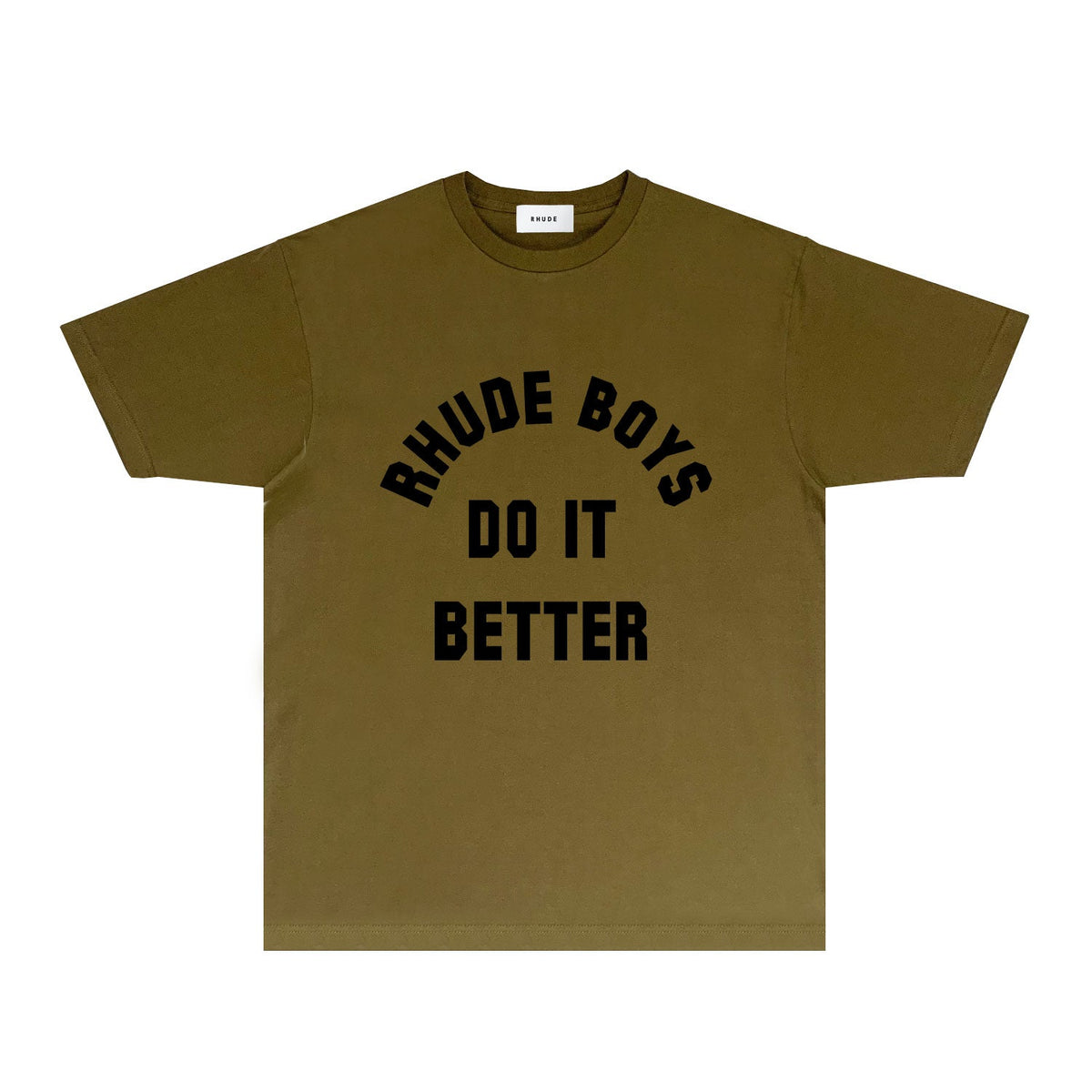 Rhude T-shirts Printed Trendy Pure Cotton