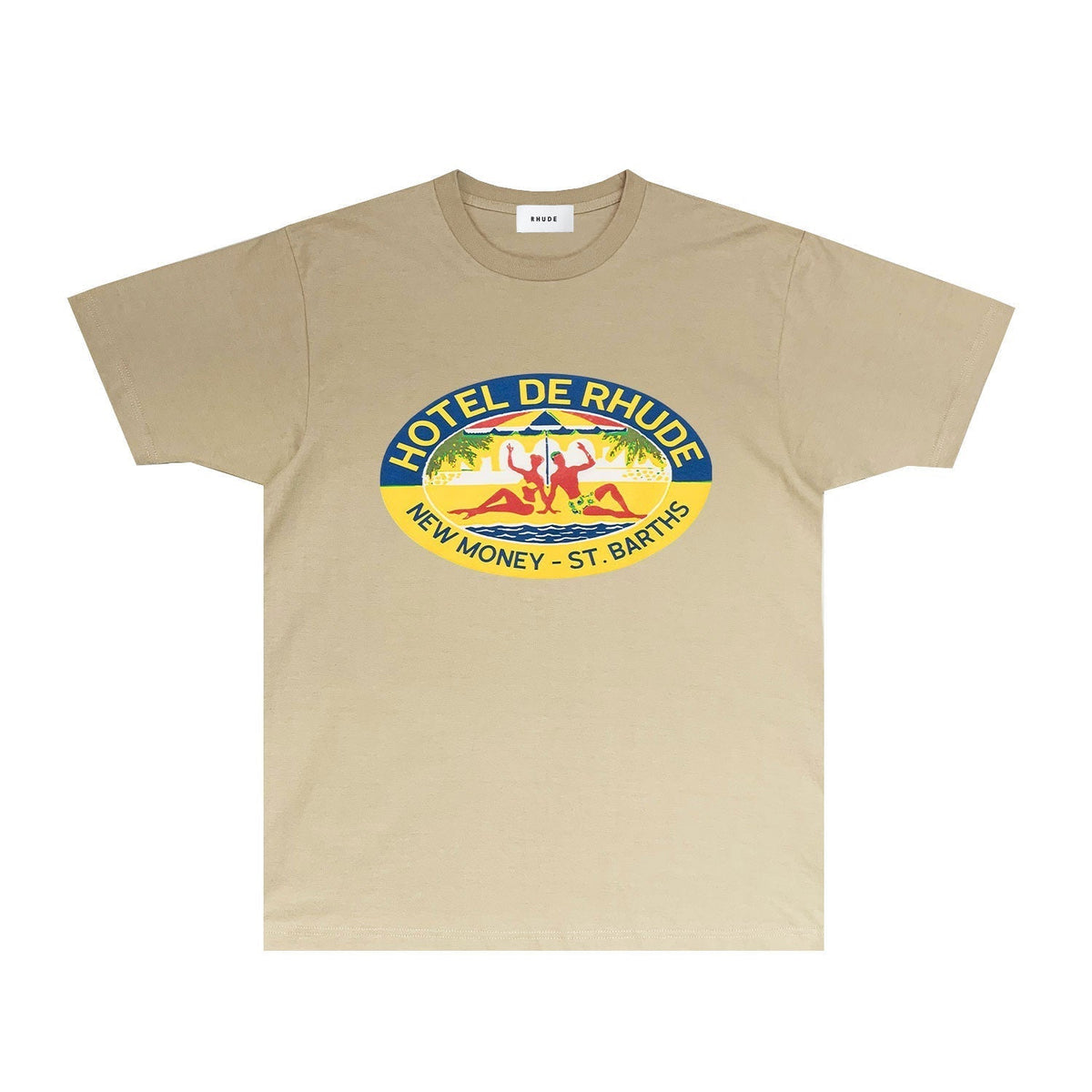 Rhude T-shirts Printed Trendy Pure Cotton