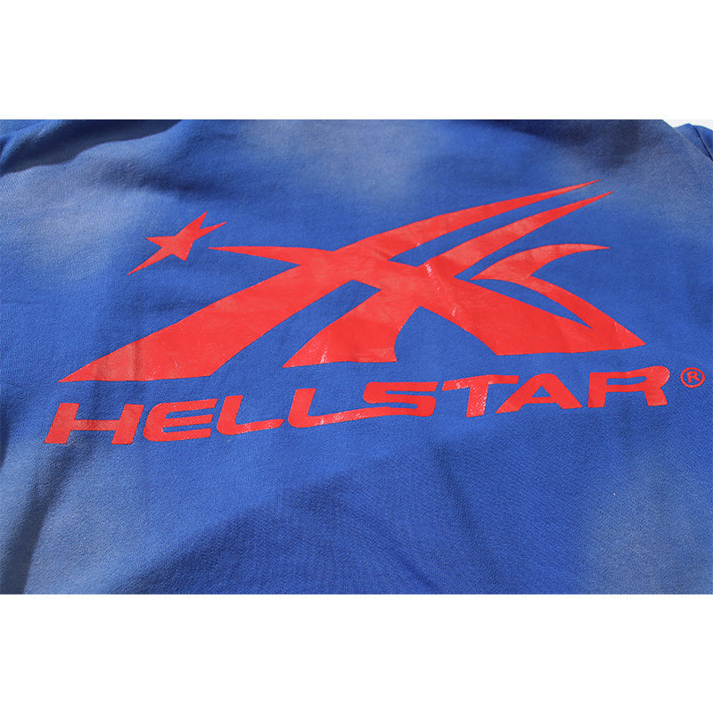 Hellstar Hoodie Wash and Do Old Casual Shorts Summer