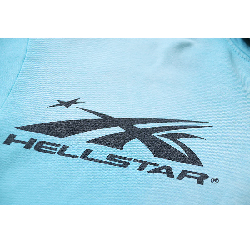 Hellstar Hoodie Wash and Do Old Casual Shorts Summer