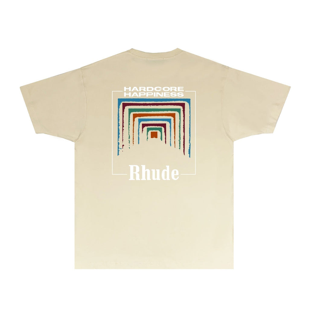 Rhude T-shirts Printed Trendy Pure Cotton