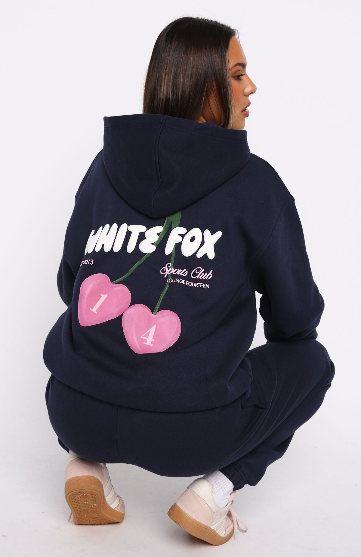 Club 14 Trinity Oversized Hoodie Navy