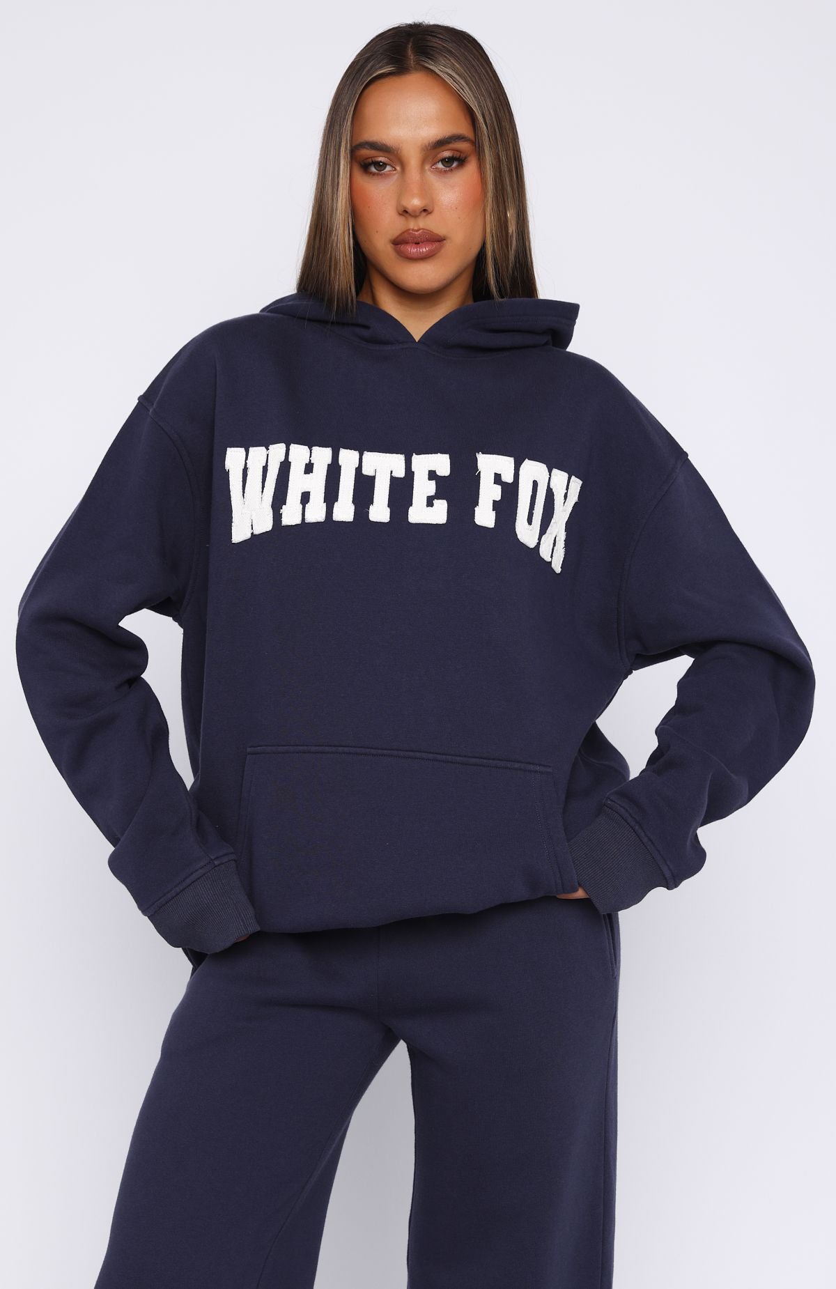 Shout It Out Oversized Hoodie Navy
