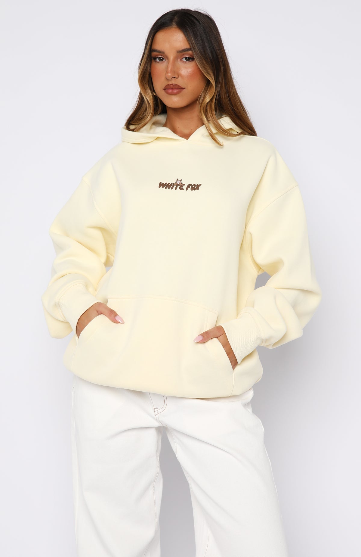 Bubbles & Foxy Friends Oversized Hoodie Pudding