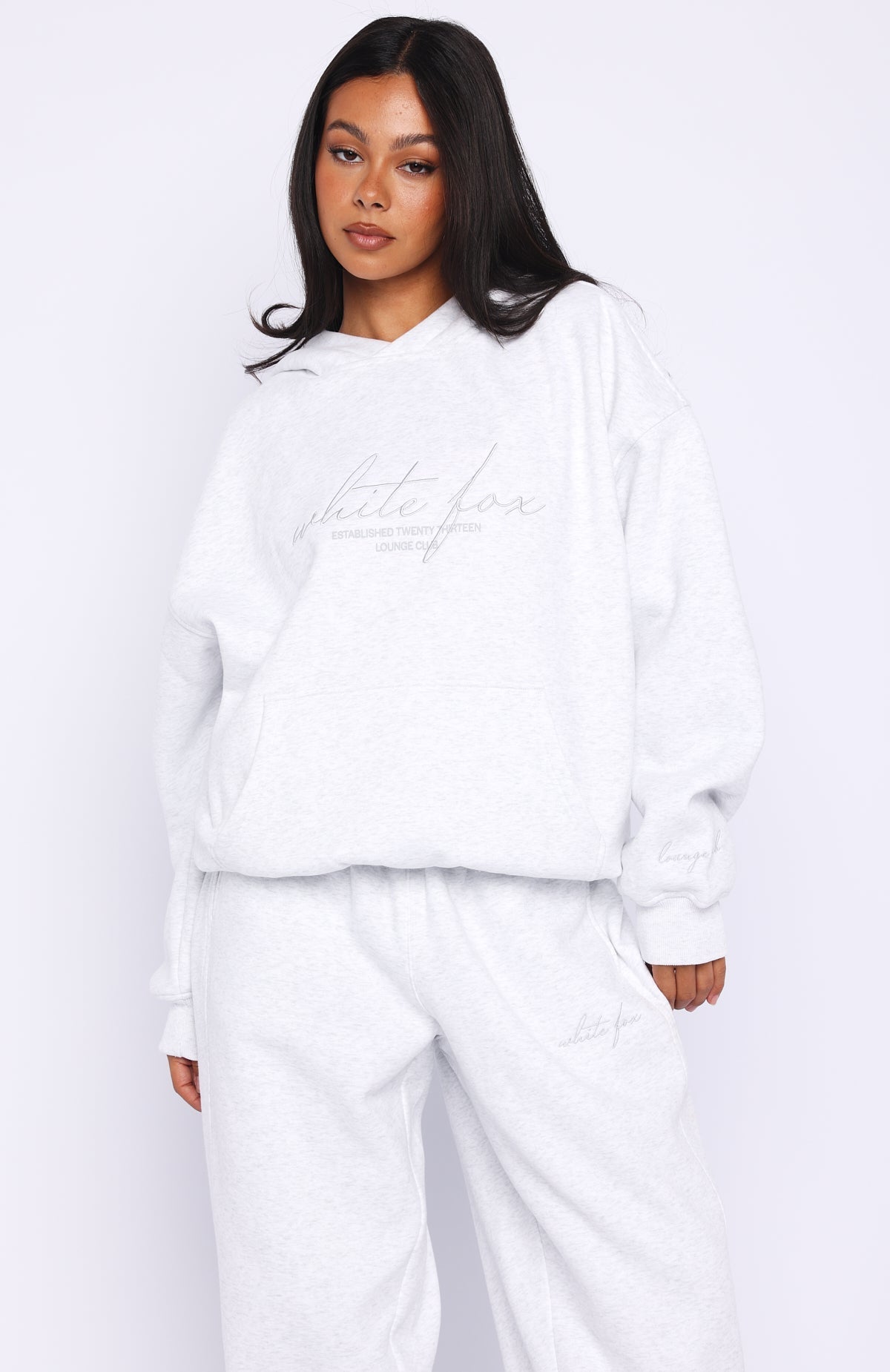 Know What You Want Oversized Hoodie Grey Marle