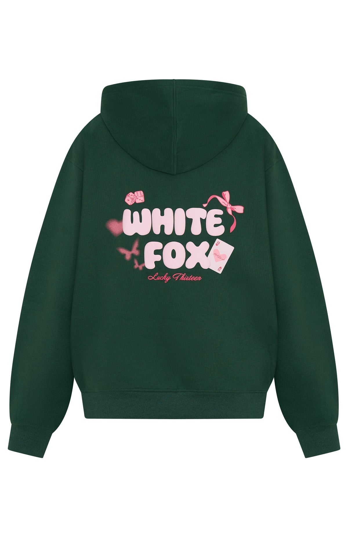 Lucky Thirteen Stephanie Oversized Hoodie Green